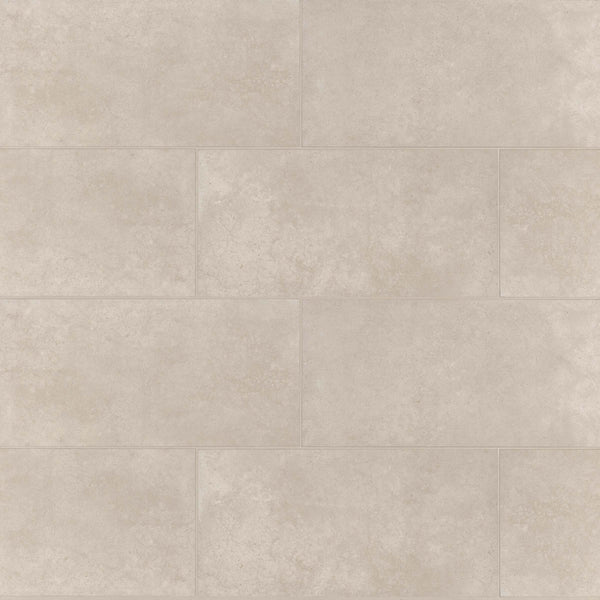 Bedrosians Materika 12" x 24" Matte Porcelain Floor and Wall Tile in Sand | Item Code NORMATSAN1224