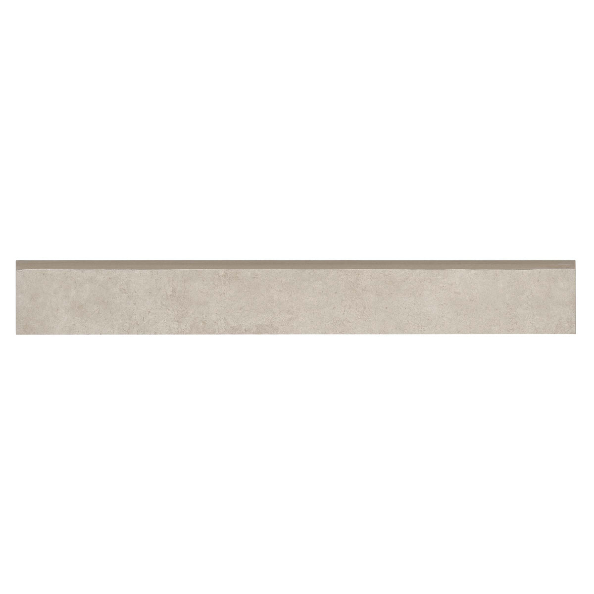 Bedrosians Materika 3" x 24" Matte Porcelain Bullnose Trim in Sand | Item Code NORMATSAN3X24BN