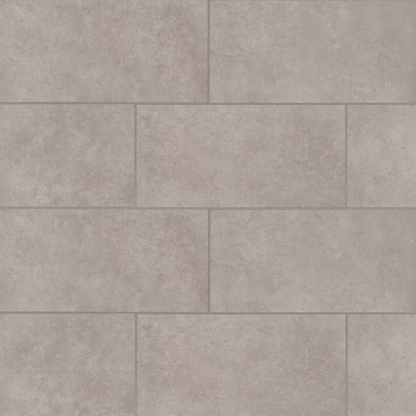 Bedrosians Materika 12" x 24" Matte Porcelain Floor and Wall Tile in Silver | Item Code NORMATSIL1224