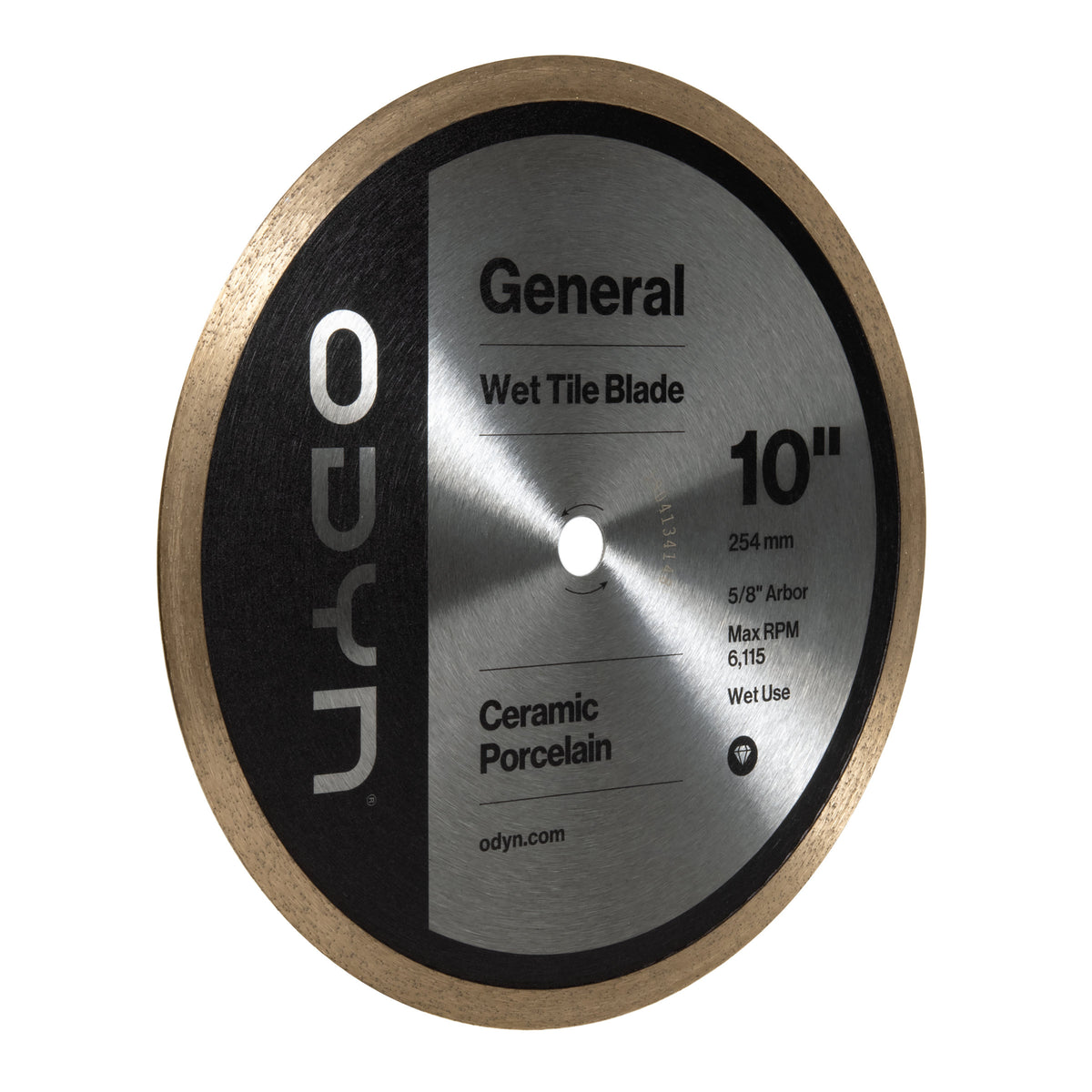 Bedrosians Odyn 10 in. General Wet Tile Blade | Item Code ODYBLADECR10ST