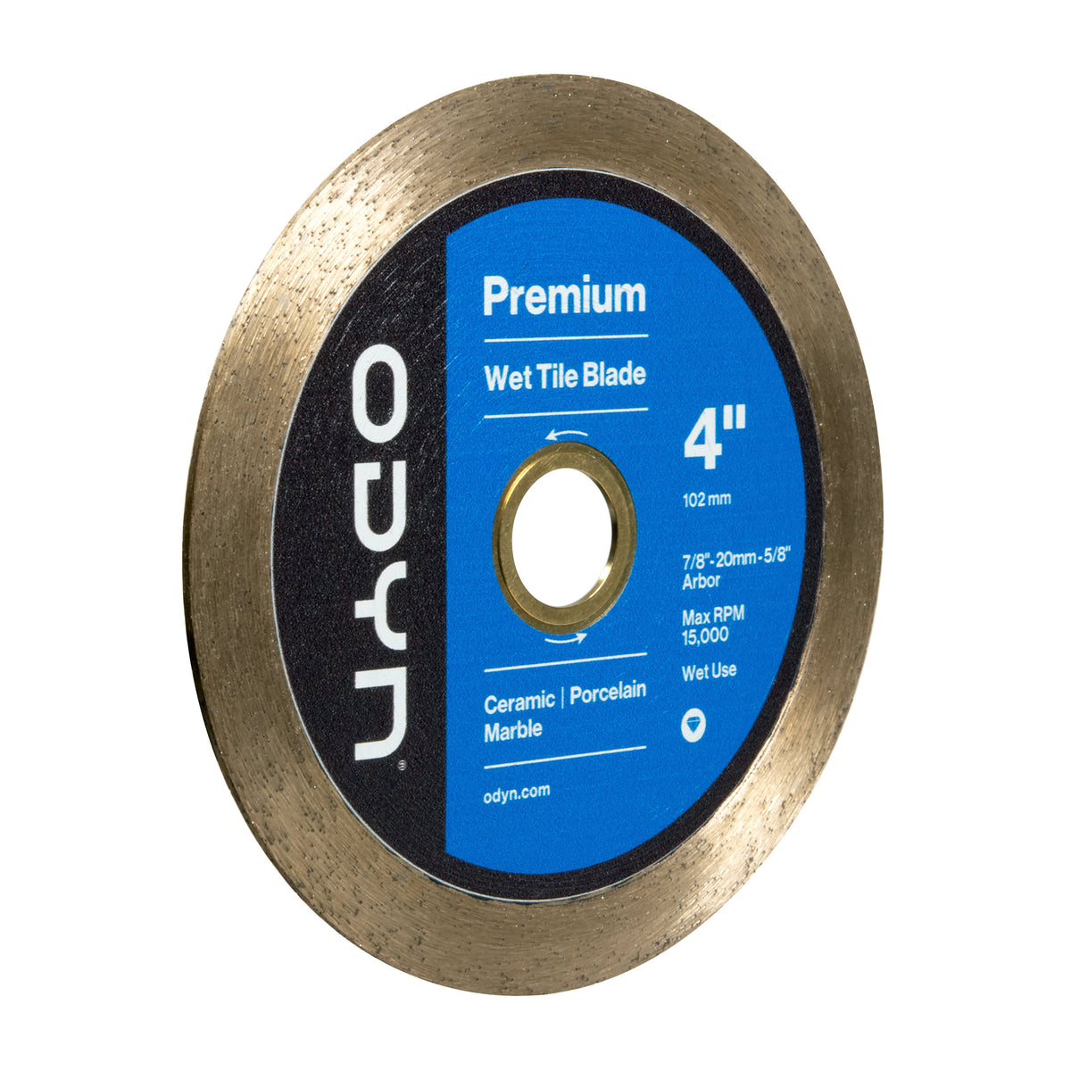 Bedrosians Odyn 4 in. Premium Wet Tile Blade | Item Code ODYBLADECR4SU
