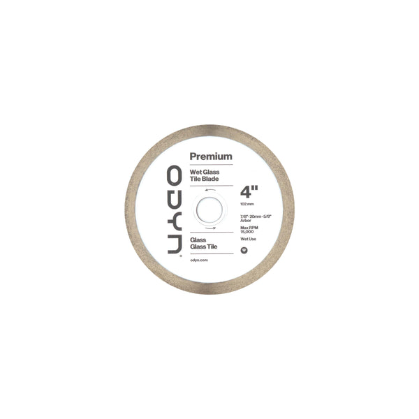 Bedrosians Odyn 4 in. Premium Wet Glass Tile Blade | Item Code ODYBLADEGLASS4SU