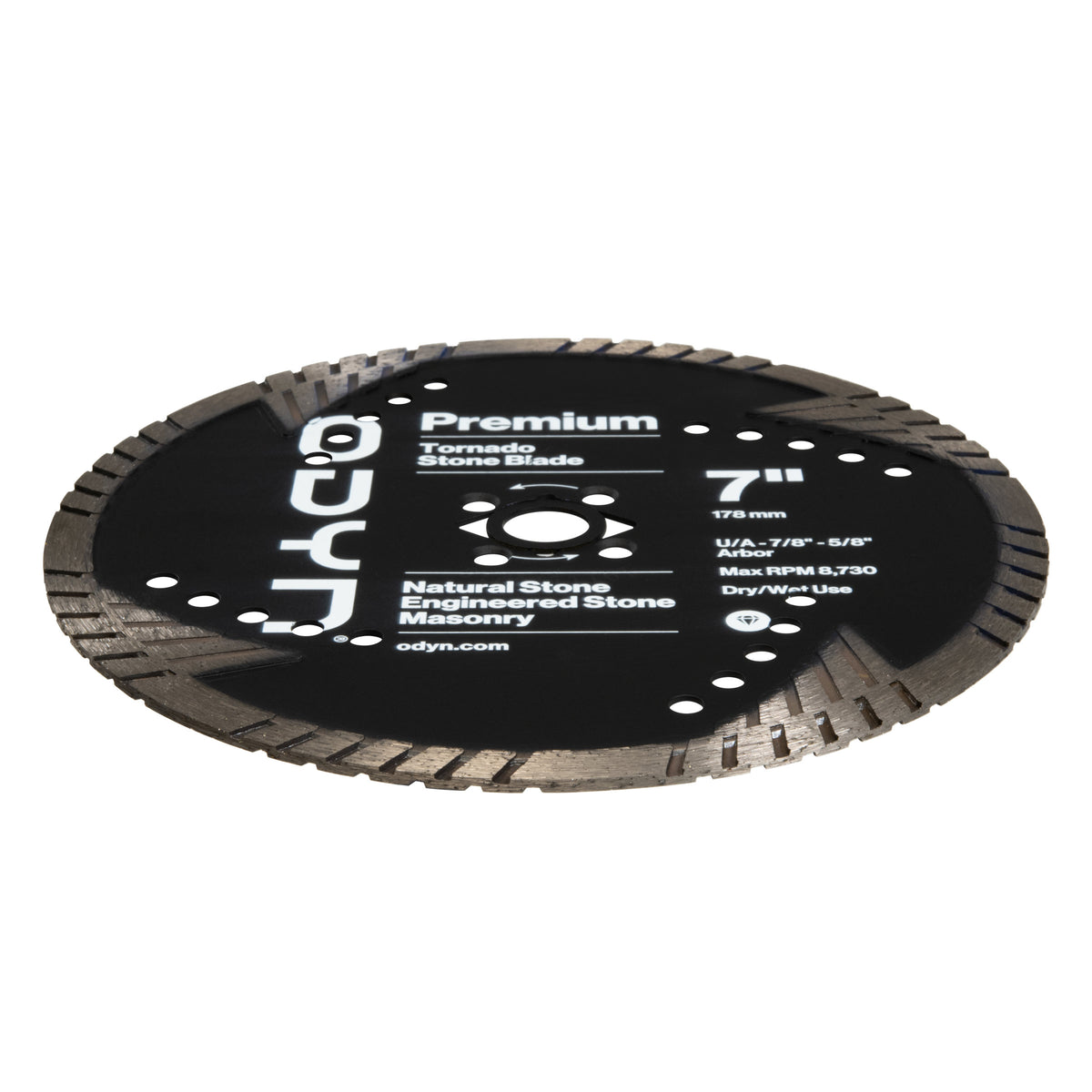 Bedrosians Odyn 7 in. Premium Tornado Stone Blade | Item Code ODYBLADETOR7SU