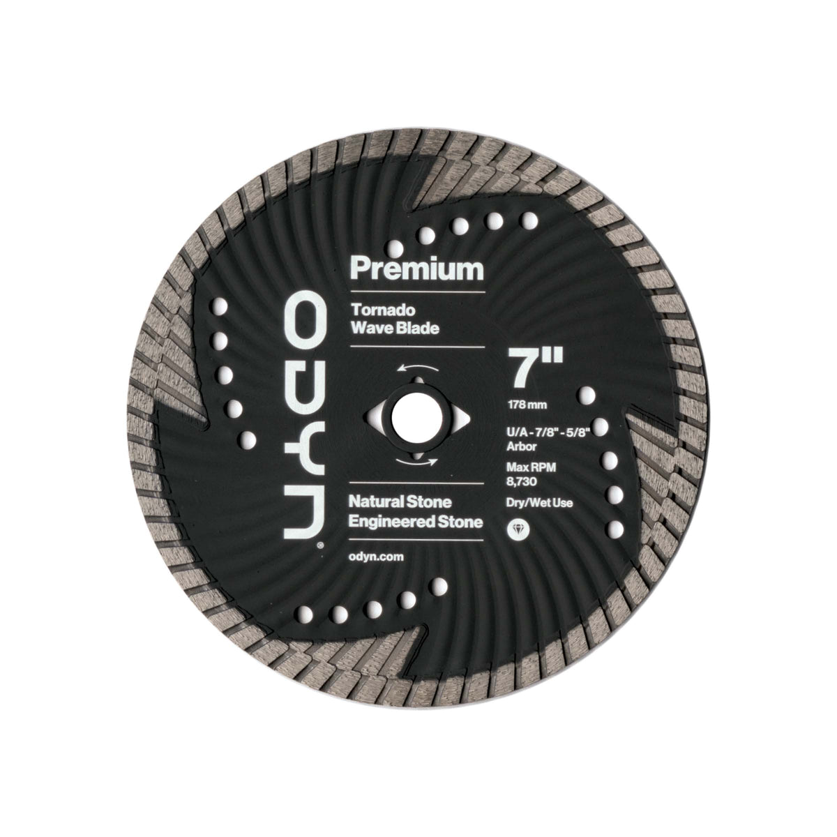 Bedrosians Odyn 7 in. Premium Tornado Wave Blade | Item Code ODYBLADETW7SU