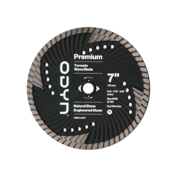 Bedrosians Odyn 7 in. Premium Tornado Wave Blade | Item Code ODYBLADETW7SU