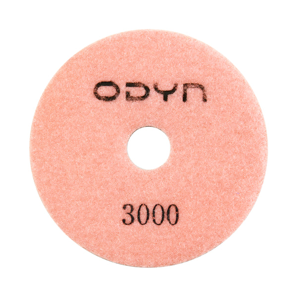 Bedrosians ODYN General Dry Polishing Pad 4" x 5/8" - 3000 Grit | Item Code ODYPADDRY4-3000ST