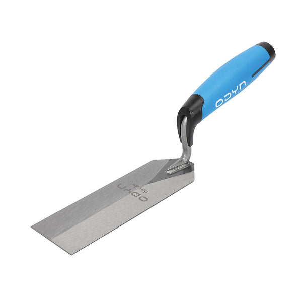 Bedrosians Odyn 6 in. x 2 in. Margin Trowel with Comfort Grip Handle | Item Code ODYTROSSMA26SH