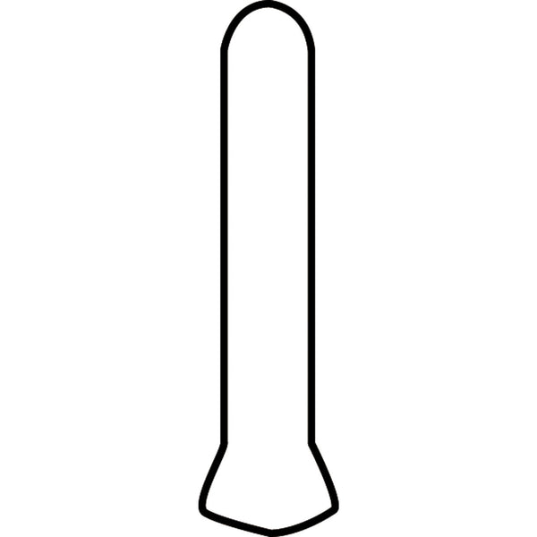 Modern Oasis Soft Cloud, Cove Base Outcorner, 1X6, Matte: official Marazzi trim profile drawing (shape PC36C9)
