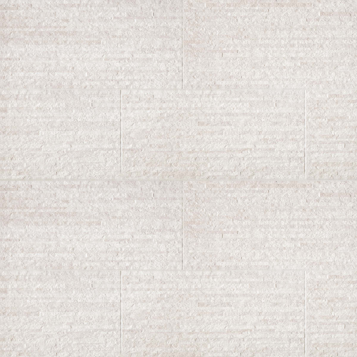 Bedrosians Purestone 12" x 24" Matte Muretto Textured Porcelain Tile in Bianco | Item Code PIEPURBI1224M