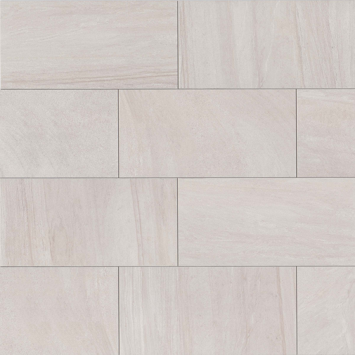 Bedrosians Purestone 12" x 24" Matte Natural Porcelain Tile in Grigio | Item Code PIEPURGR1224