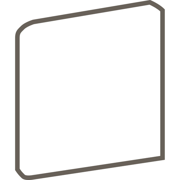 Daltile Color Wheel Classic White, SCRL4449, Bullnose Corner, Glossy | Daltile SKU 0100SCRL44491P1