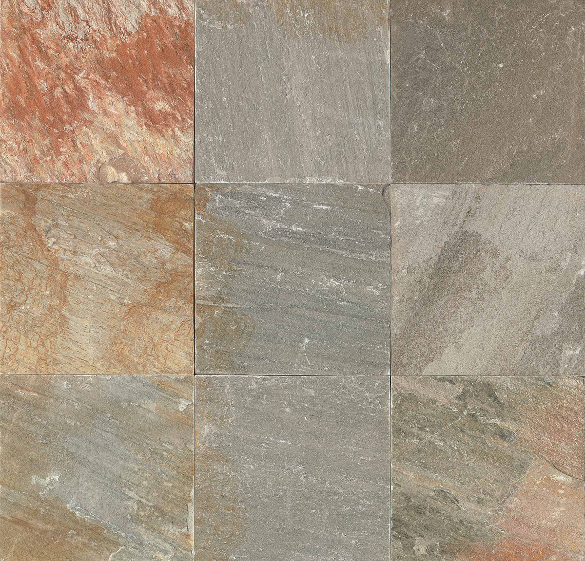 Bedrosians Amber Gold 16" x 16" Gauged Slate Tile | Item Code SLTAMBGLD1616G