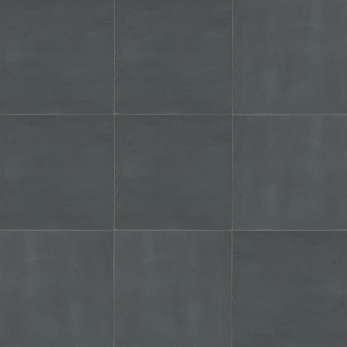 Bedrosians Andhra Black 16" x 16" Gauged Slate Tile | Item Code SLTANDBLK1616G