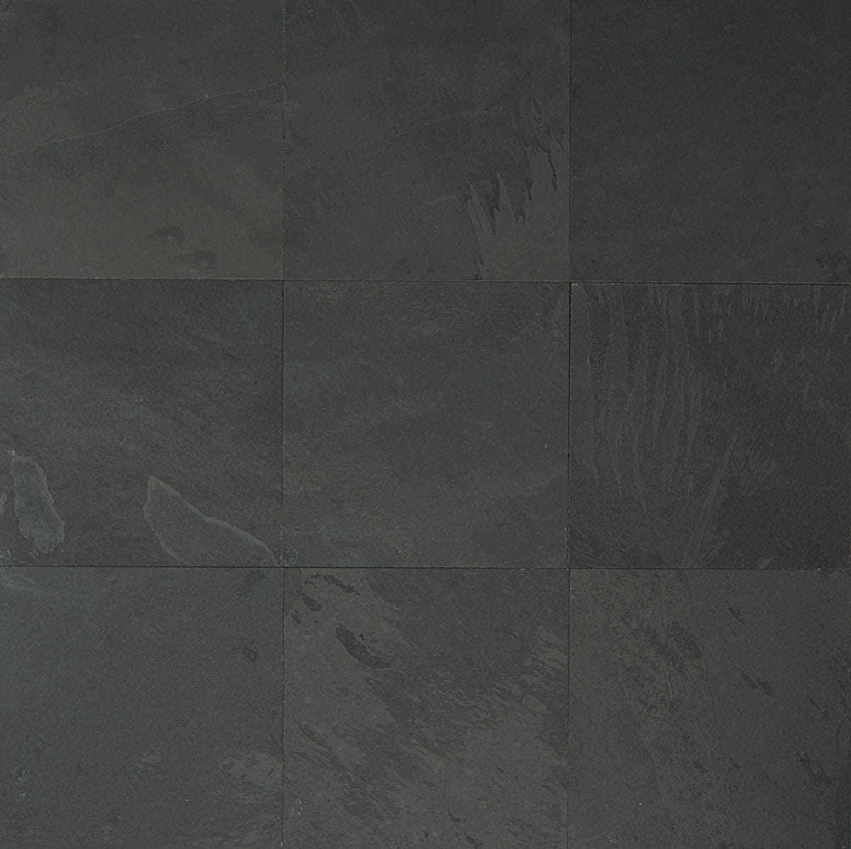 Bedrosians Black Pearl 12" x 12" Gauged Slate Tile | Item Code SLTBLKPRL1212G