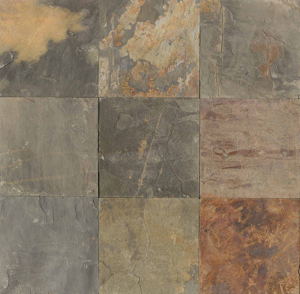 Bedrosians Butterscotch 12" x 12" Gauged Slate Tile | Item Code SLTBUTSCO1212G