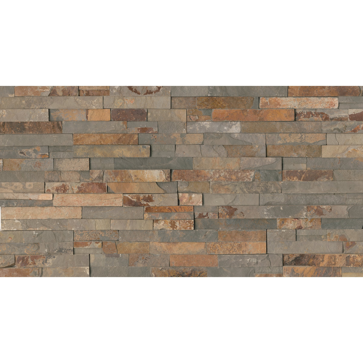 Bedrosians Butterscotch 6" x 24" Natural Cleft Slate Ledger | Item Code SLTBUTSCOLED