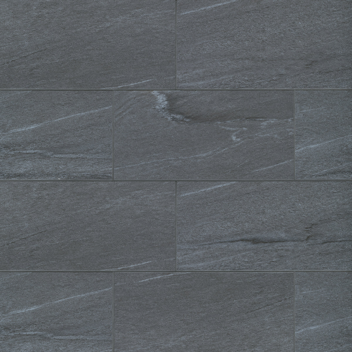 Bedrosians Urban 2.0 12" x 24" Floor & Wall Tile in Raven Black | Item Code STPURBRAV1224
