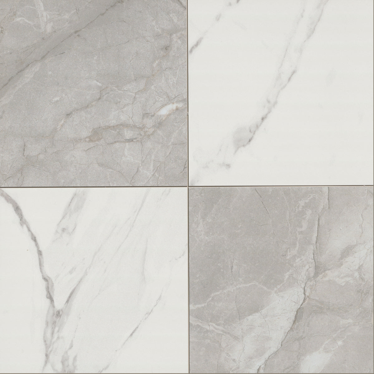 CALACATTA GRIGIO CHECKERED 24X24 MATTE