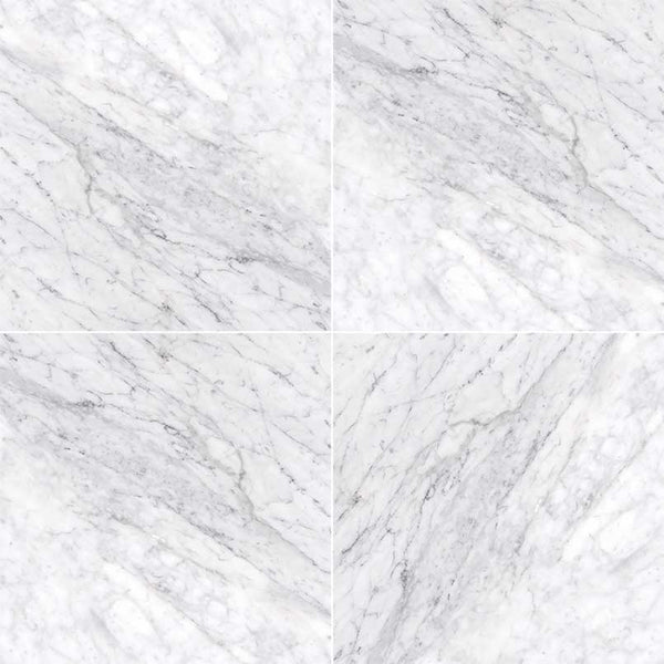 CARRARA WHITE (C) 12X12X.38 HONED