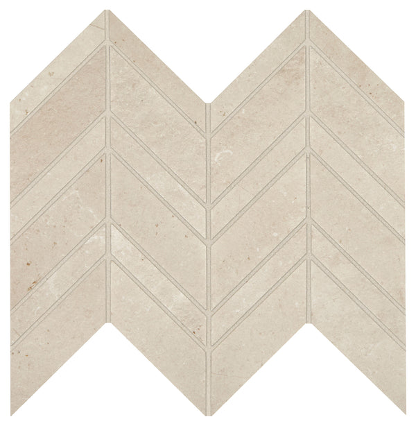 Marazzi Modern Formation Peak White, Chevron, Matte | SKU MF01CHEVRMS1P2