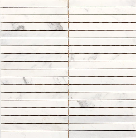 Daltile Stone a la Mod Contempo White, Linear, 1/2X6, Straight Edge, Polished | Daltile SKU M313612MS1L