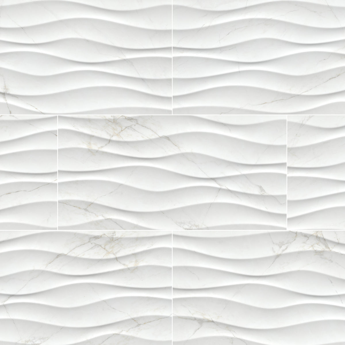 DYMO CALACATTA WAVY WHITE 12X24