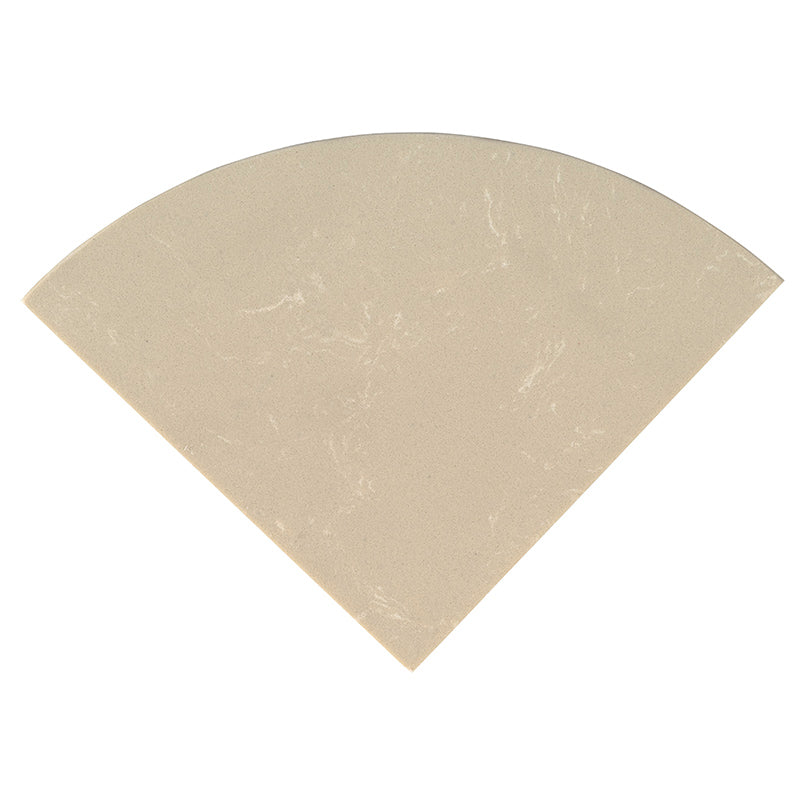 Engineered Beige Marble 9" Radius Corner Shelf, MSI product image