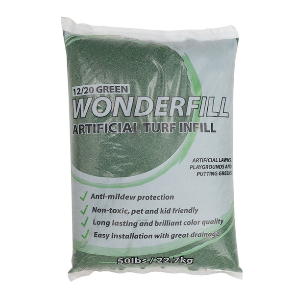 Wonderfill Green 12/20 infill sand bag, 50 lb (image: MSI)