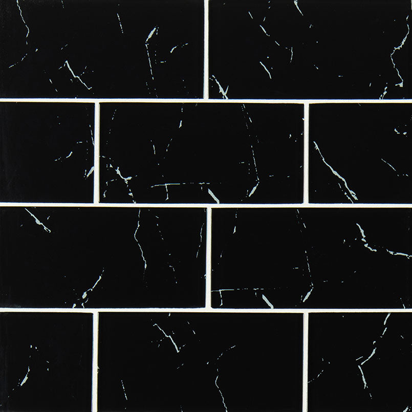 Nero Marquina Glass 3x6, MSI product image