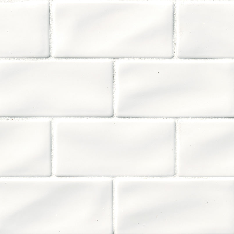 Whisper White Glazed Handcrafted 3x6, MSI product image